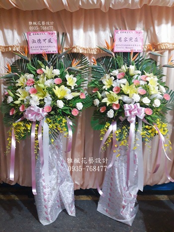 埔心鄉花店，線西鄉花店，喪事高架花籃推薦芬園鄉花店