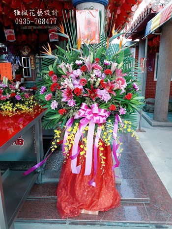 崙背花店，開幕羅馬花柱南投市花店