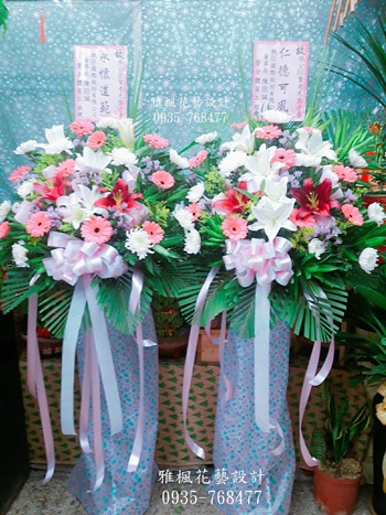 古坑鄉花店，高架花藍花柱口湖鄉花店