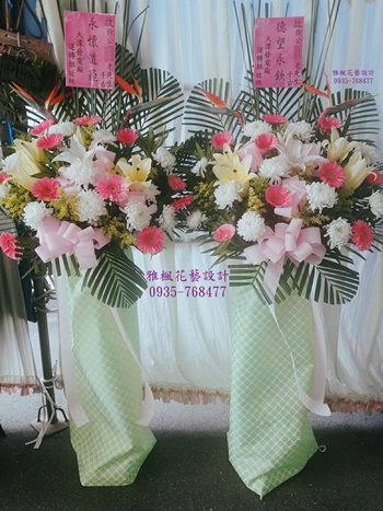 員林市花店，喪事花柱花籃虎尾鎮花店