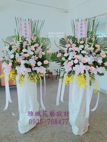 台中花店敬奠花柱