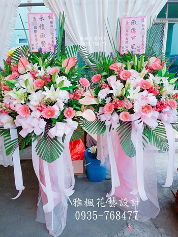 彰化縣和美鎮花店和美鎮立殯儀館罐頭塔_蘭花_羅馬花柱外送服務，彰化縣線西鄉花店