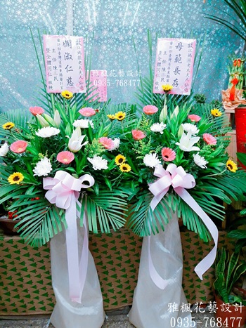 社頭花店殯儀館送花籃，喪禮花籃秀水花店，埔鹽花店