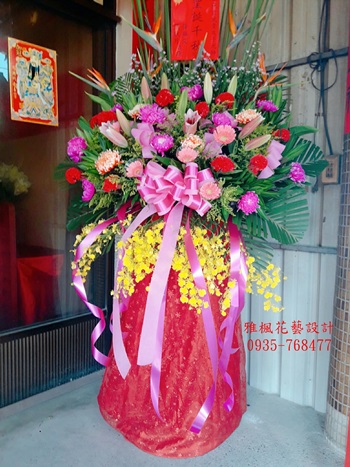 開幕羅馬柱田中鎮花店，永靖鄉花店