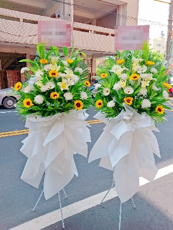 台中殯儀館追思花籃、公祭蘭花
