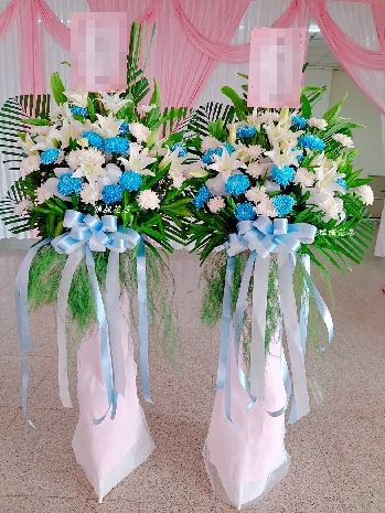 南投草屯雅楓花店喪事公祭花籃